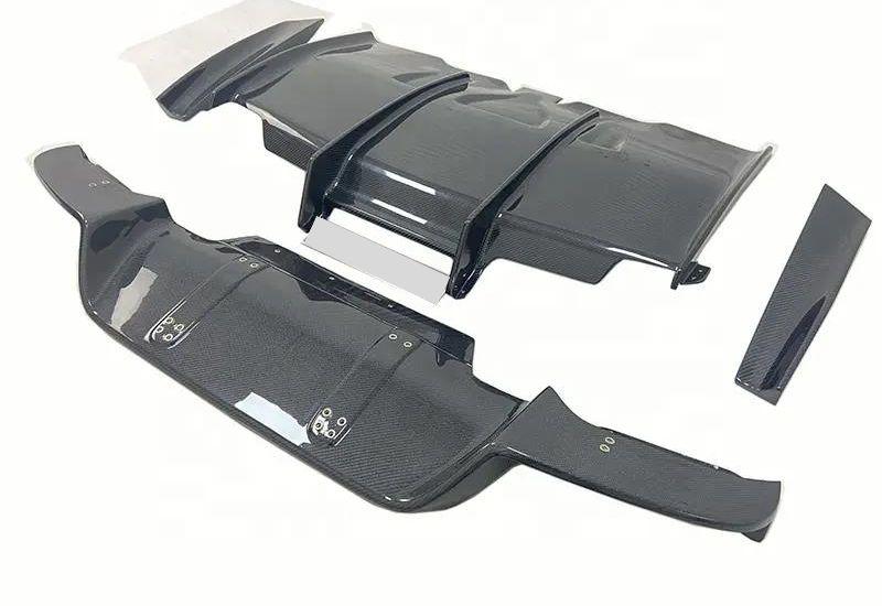 BMW F06 F12 F13 M6 Coupe Sedan 12-16 PSM style Carbon Fiber Rear Diffuser