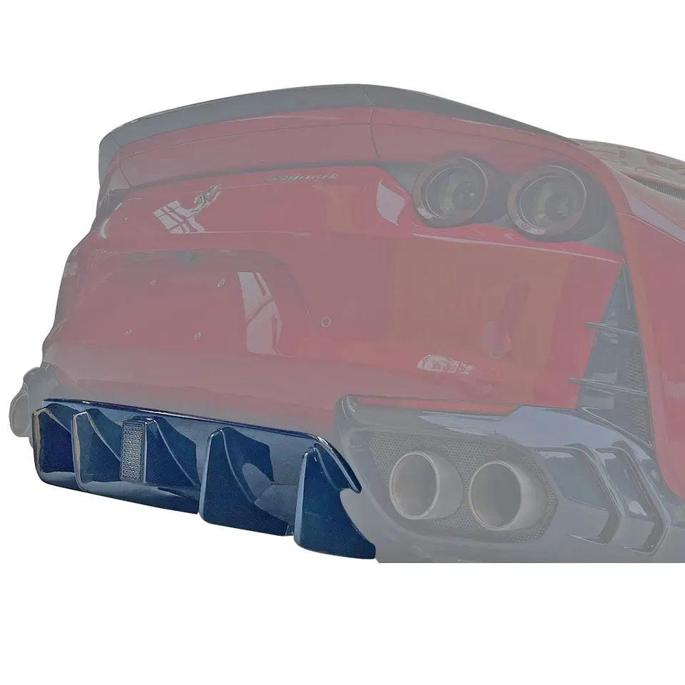 Ferrari 812 MS Style Carbon Fiber Brake Light Rear Diffuser