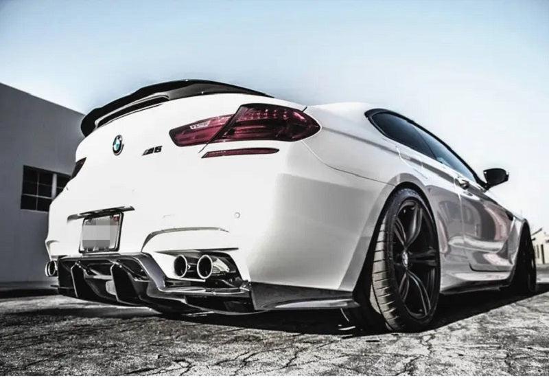 BMW F06 F12 F13 M6 Coupe Sedan 12-16 PSM style Carbon Fiber Rear Diffuser