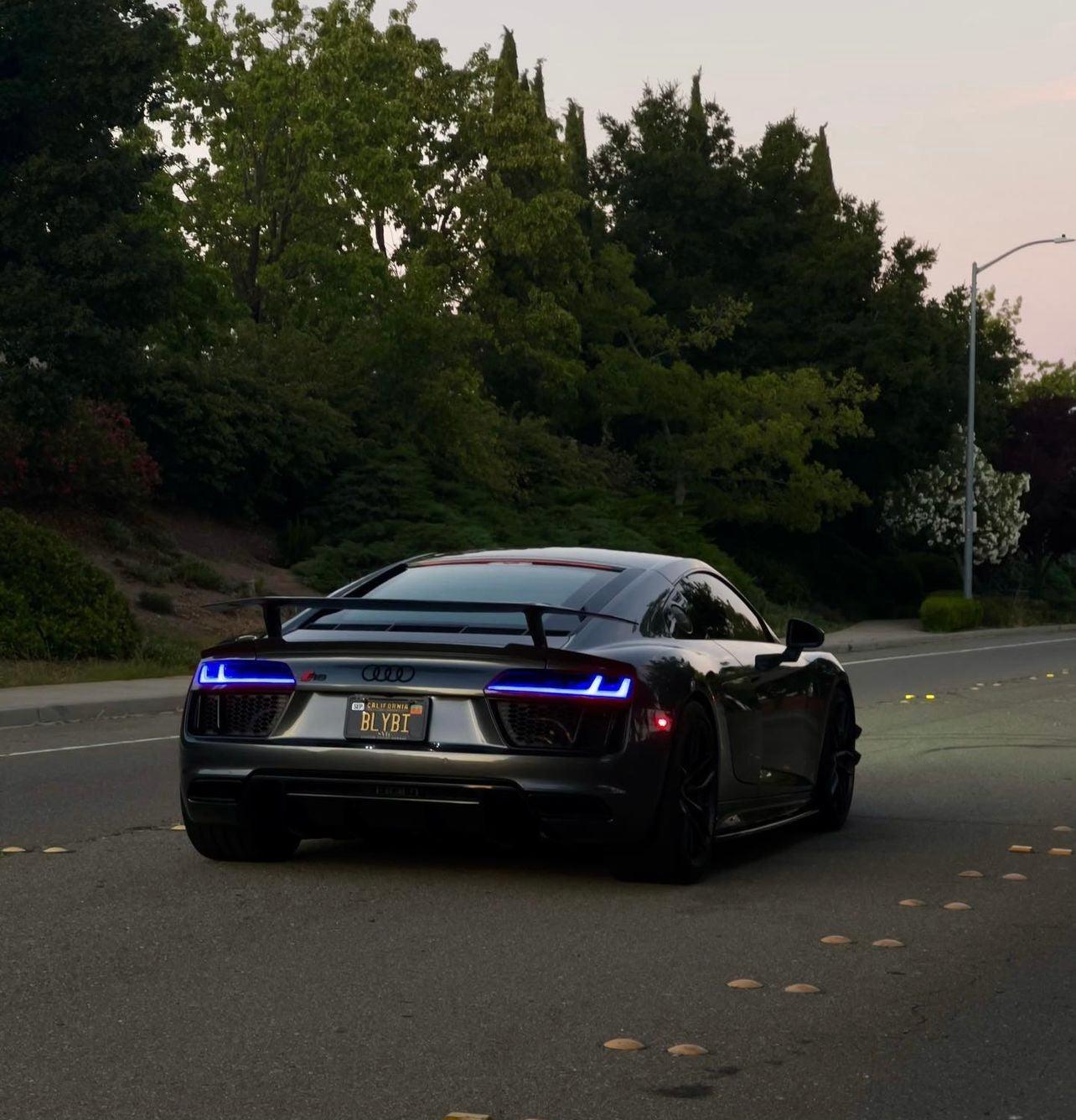 Audi R8 3pc Carbon Fiber Lip Spoiler 2017-2024