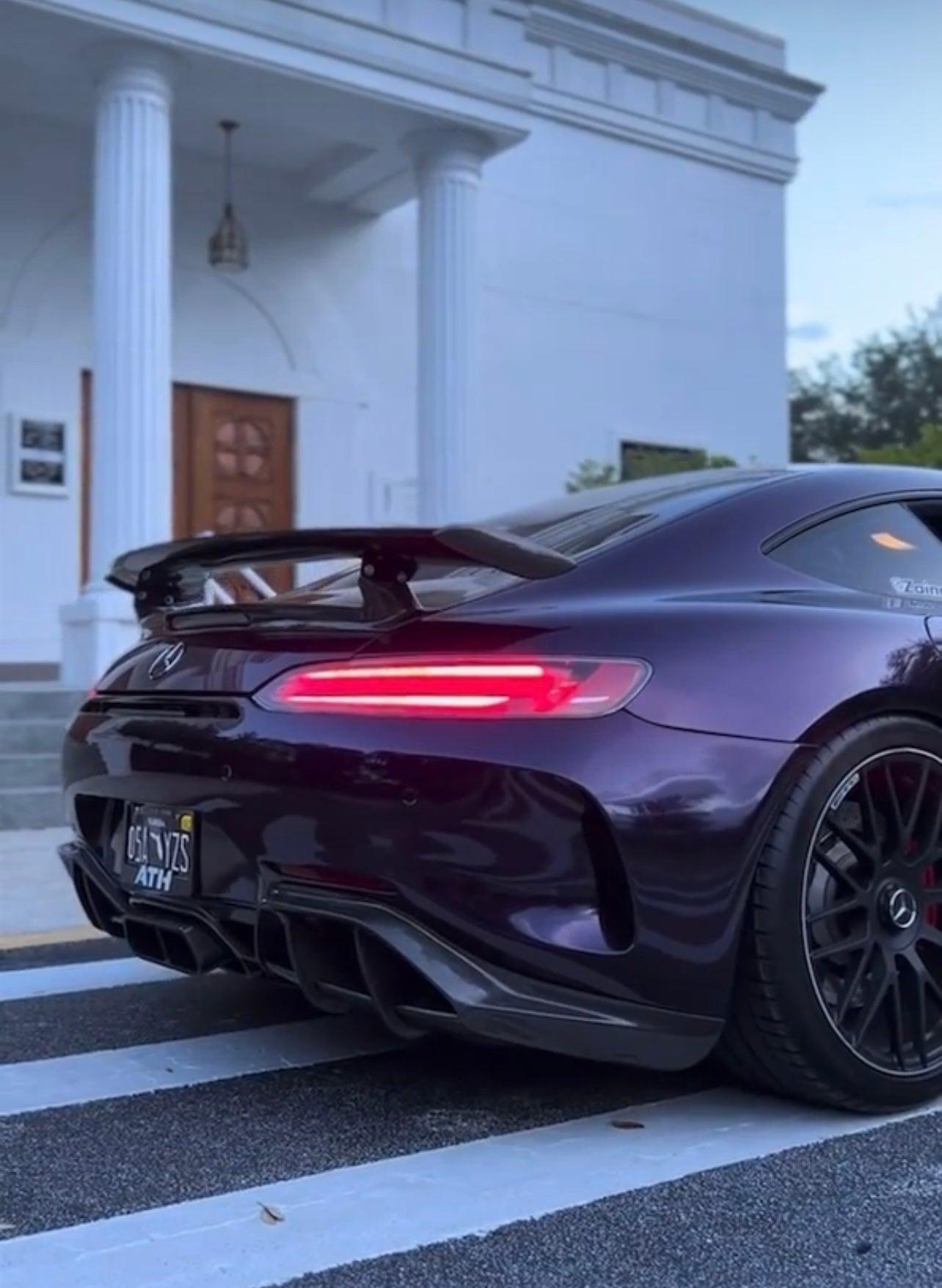 Mercedes AMG GT/GTS GTR Style Rear Bumper With Carbon Fiber Diffuser