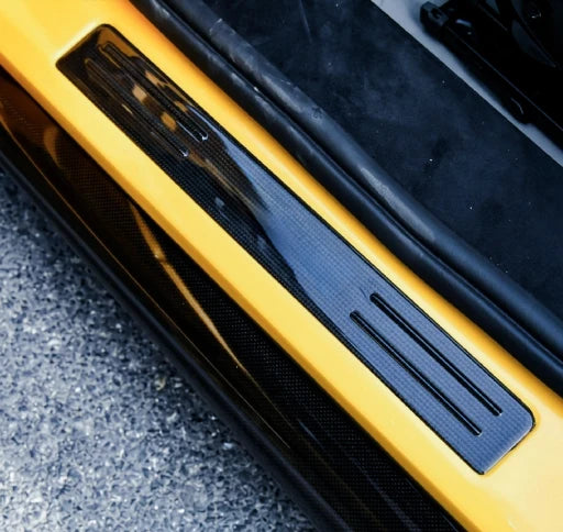 Ferrari 296 GTB/GTS - OEM Style Prepreg Dry Carbon Fiber Door Sill Plates