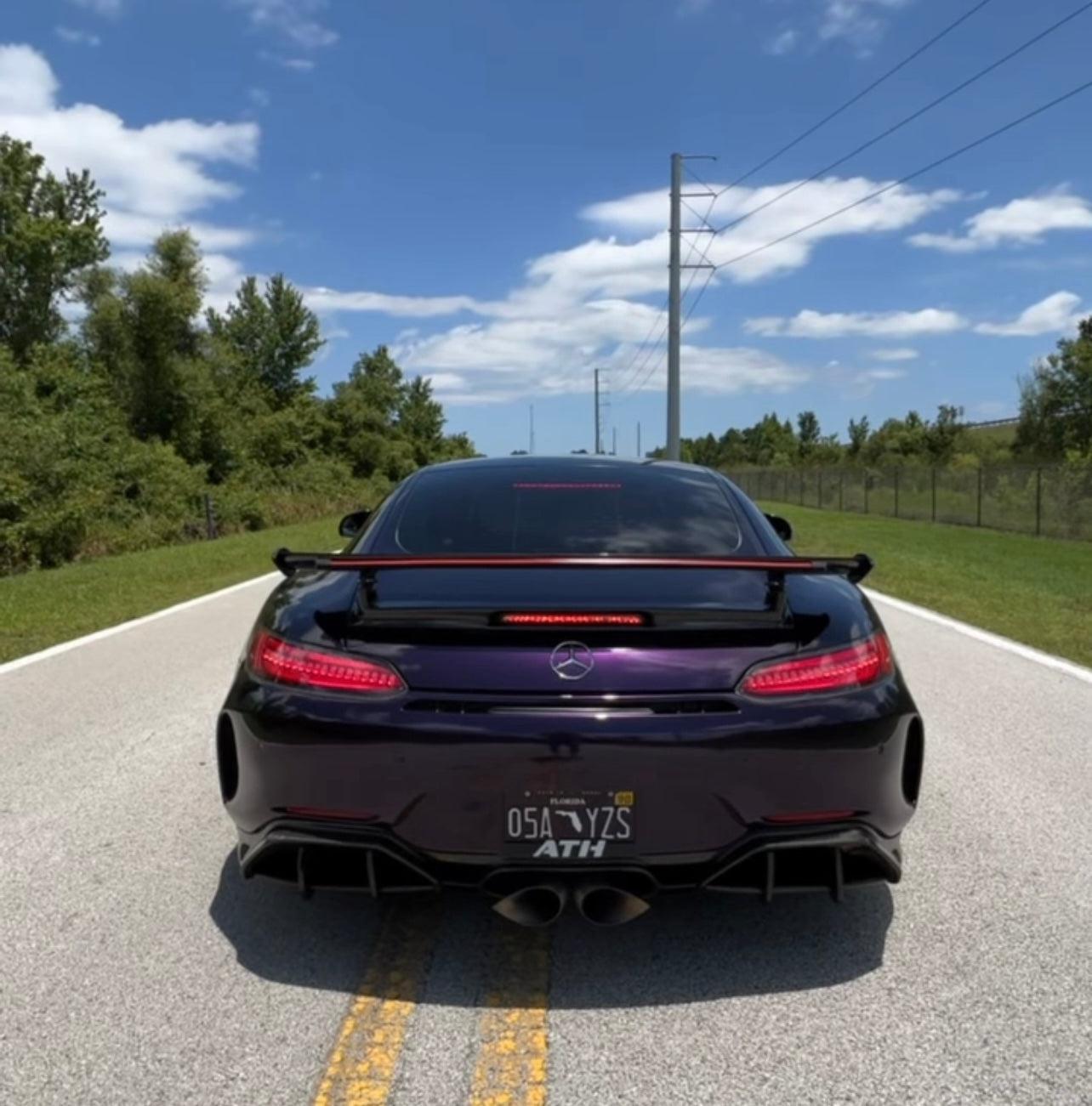 Mercedes AMG GT/GTS GTR Style Rear Bumper With Carbon Fiber Diffuser