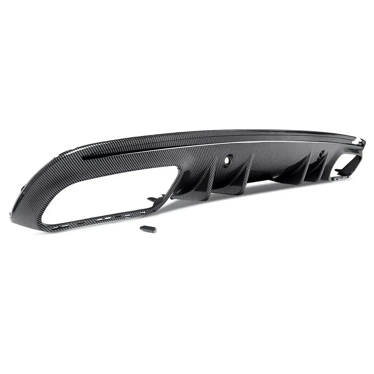 2015-2021 Mercedes W205 C300/C43 AMG Sedan Carbon Fiber Rear Diffuser With Exhaust Tip