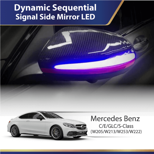 Dynamic Sequential Signal Side Mirror  (Mercedes) C E GLC S Class (W205 W213 W253 W222)