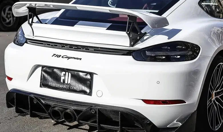 Porsche 718 Cayman/Boxster Carbon Fiber Rear Diffuser (2016-2023)