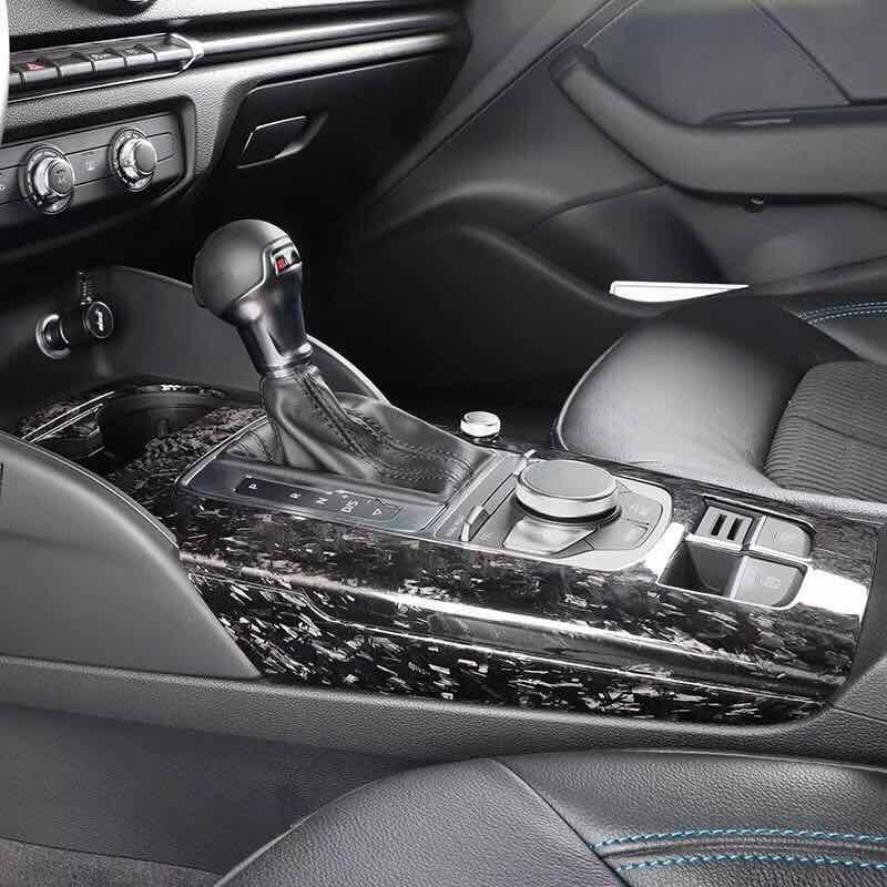 Forged Carbon Fiber Center Console Trim A3/S3/RS3 - eurobahndynamics