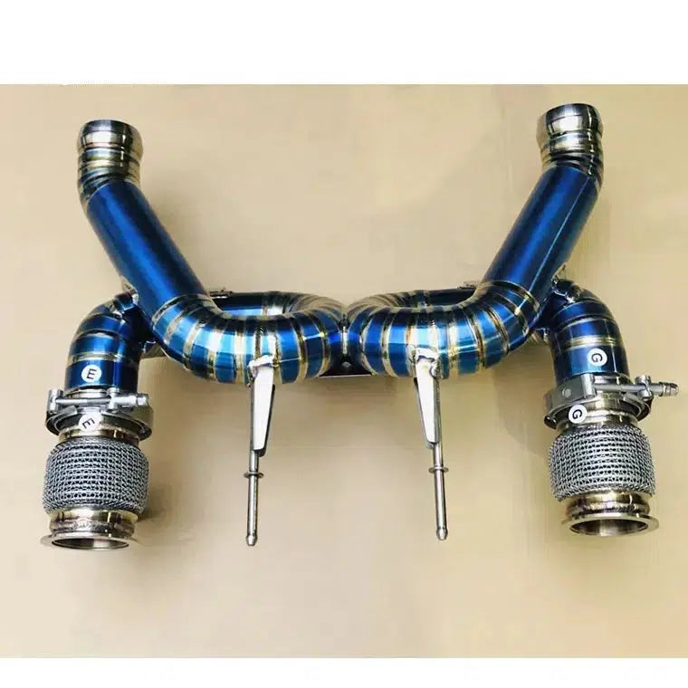 McLaren 720S Titanium Cat back Exhaust Straight Pipe