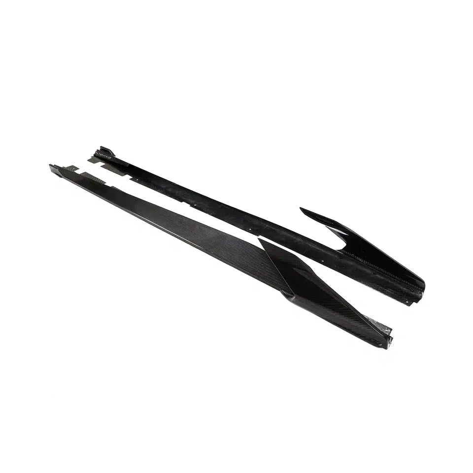Ferrari 488 Carbon Fiber Side Skirt Extensions - eurobahndynamics
