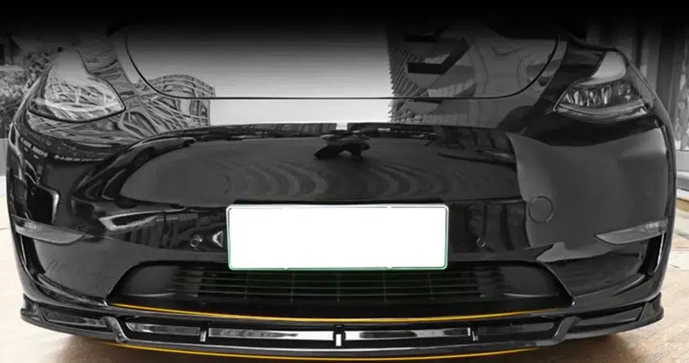 Tesla Model Y Black 3Pc Front Lip