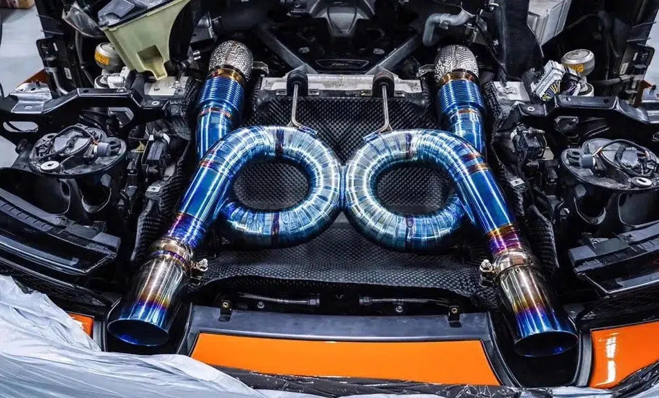 McLaren 720S Titanium Cat back Exhaust Straight Pipe