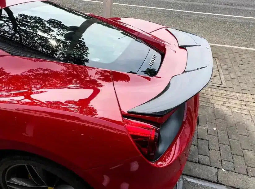 Ferrari 488 Carbon Fiber Duckbill Trunk Spoiler - eurobahndynamics