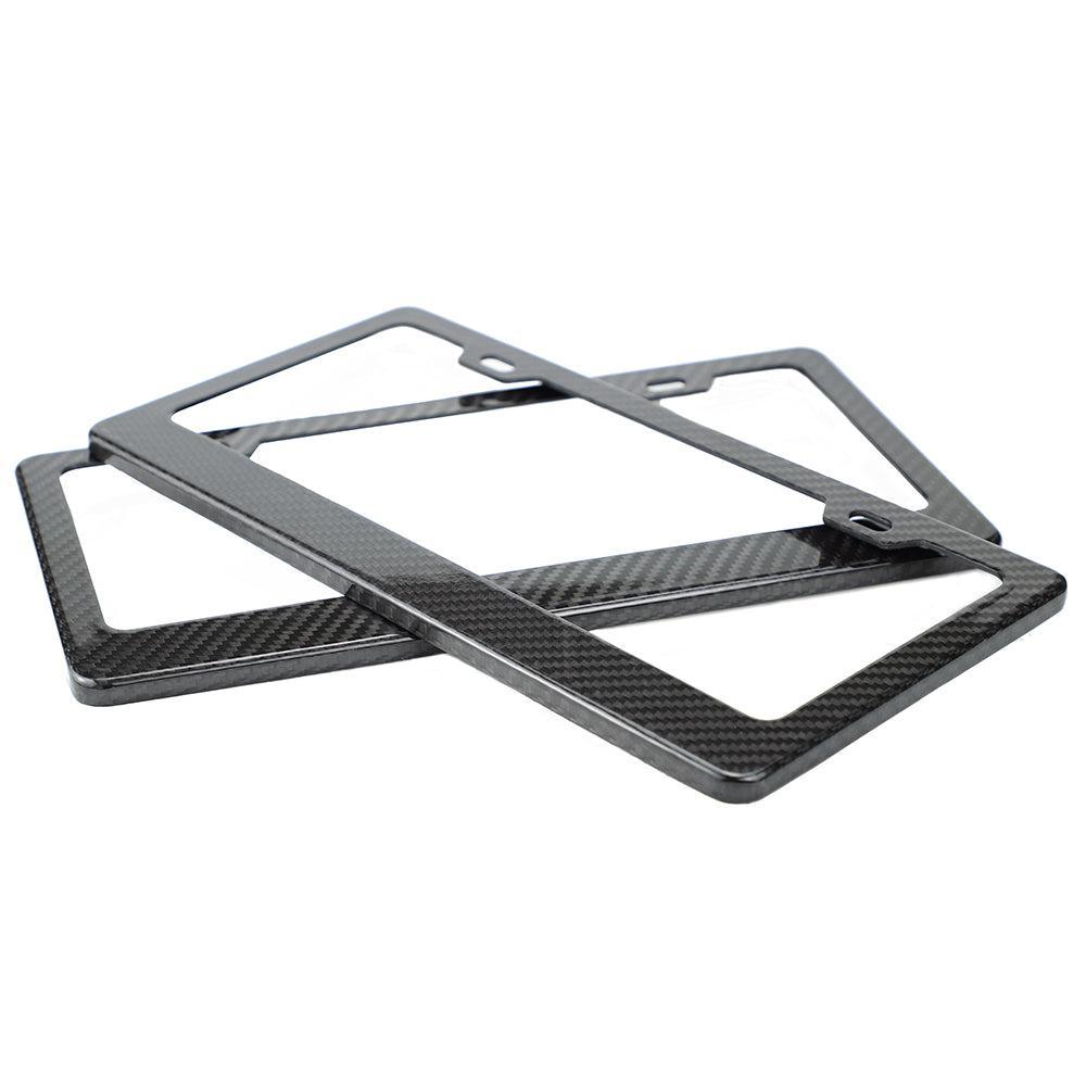 Carbon Fiber License Plate Frame - eurobahndynamics