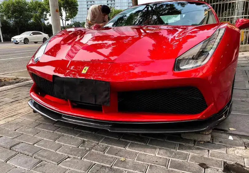 Ferrari 488 Carbon Fiber Artisan AP Front Lip - eurobahndynamics