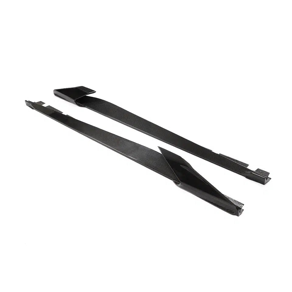 Ferrari 488 Carbon Fiber Side Skirt Extensions - eurobahndynamics