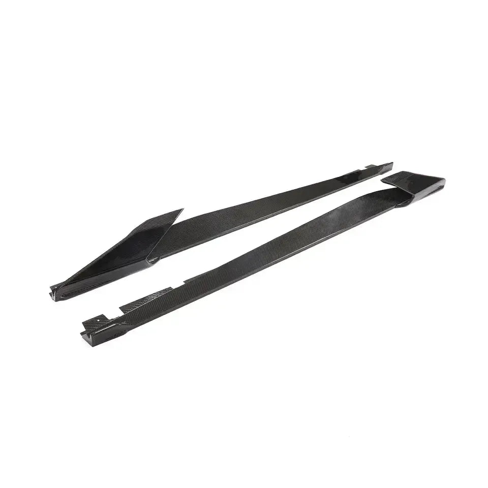Ferrari 488 Carbon Fiber Side Skirt Extensions - eurobahndynamics
