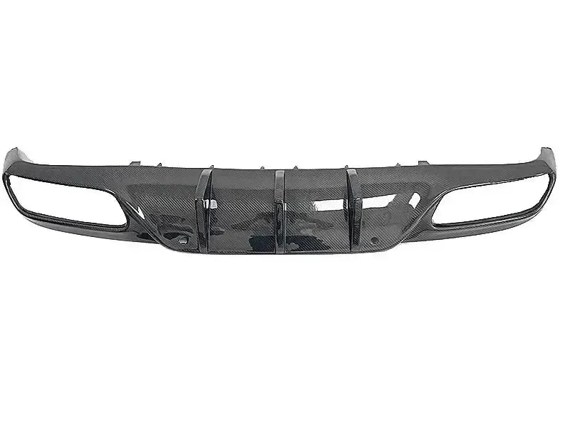 Mercedes C63 W205 Coupe Carbon Fiber Rear Finned Diffuser