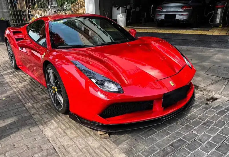 Ferrari 488 Carbon Fiber Artisan AP Front Lip - eurobahndynamics