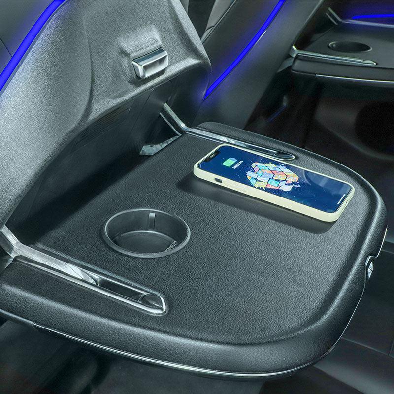 Tesla Model 3/Y Rear Foldable Table With Wireless Charging - eurobahndynamics
