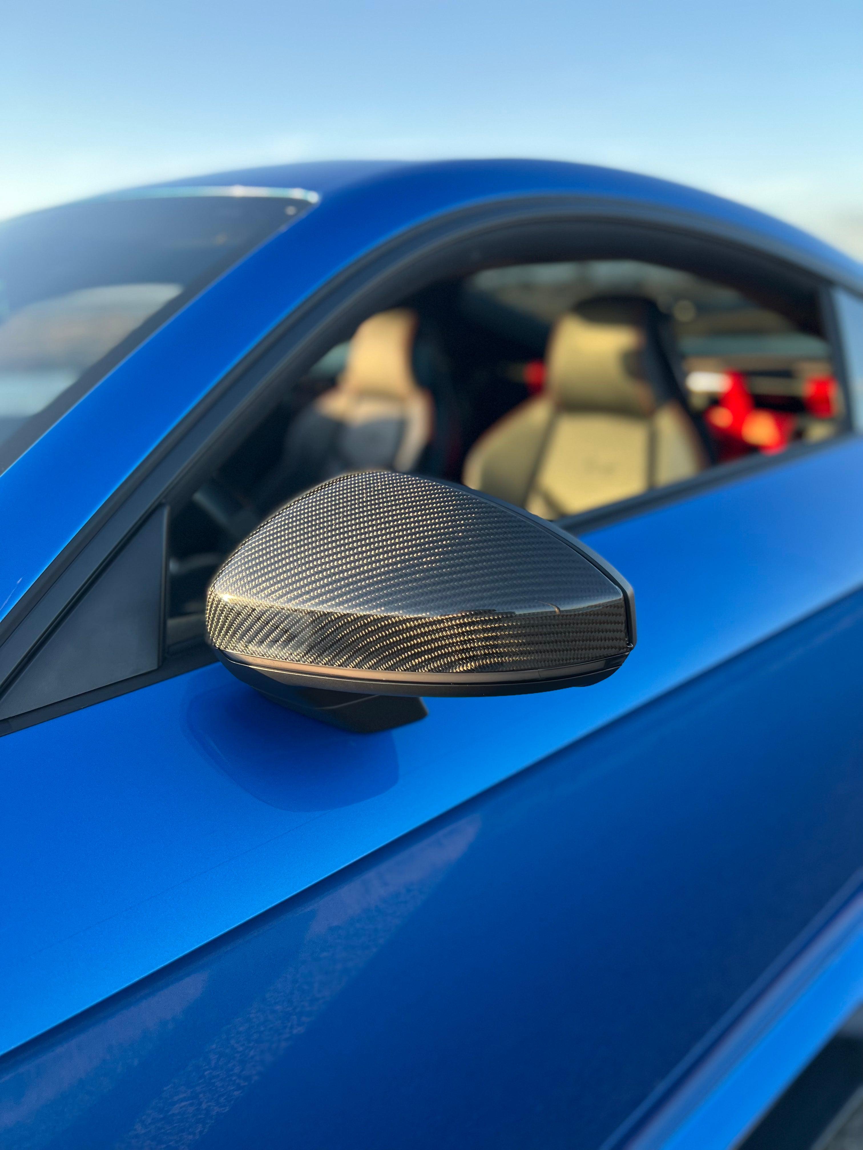 Audi TTRS Carbon Fiber Mirror Caps - eurobahndynamics