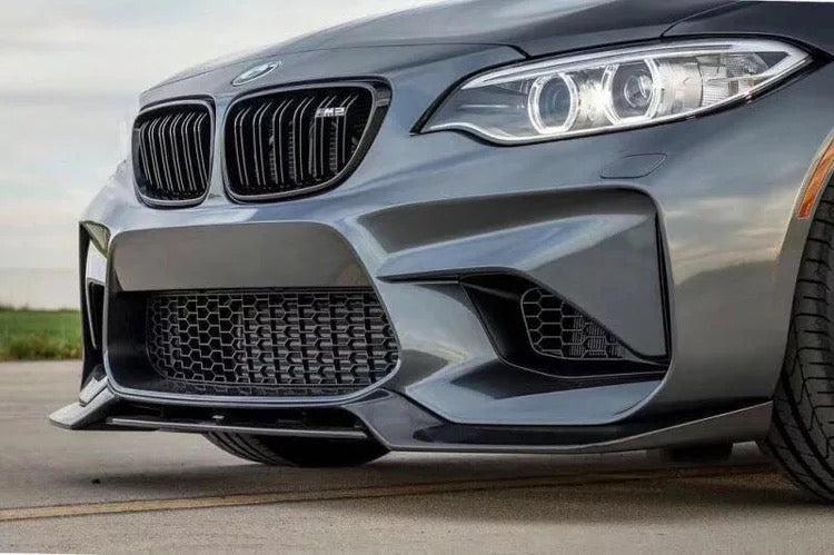 M2 Carbon Fiber 2pc Front Lip - eurobahndynamics