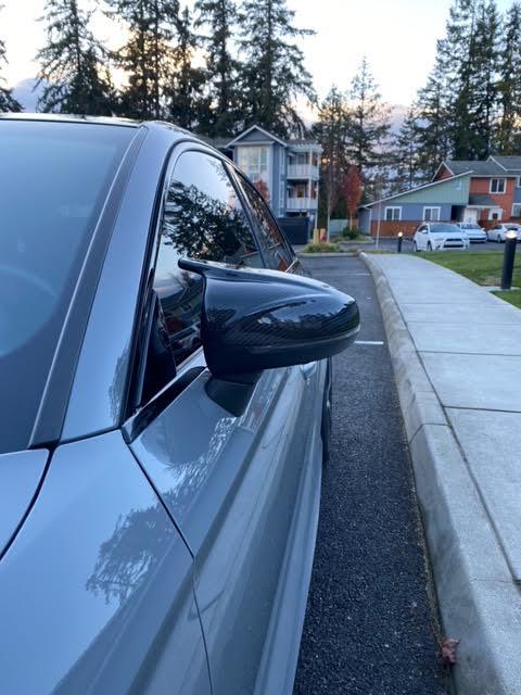Audi Carbon Fiber M Style Mirror Caps A3/S3/RS3 - eurobahndynamics