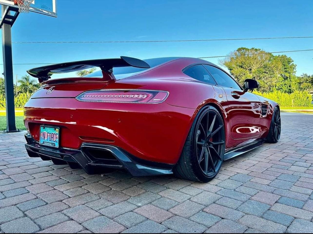 Mercedes AMG GT Carbon Fiber GTR Wing With Base Panel - eurobahndynamics
