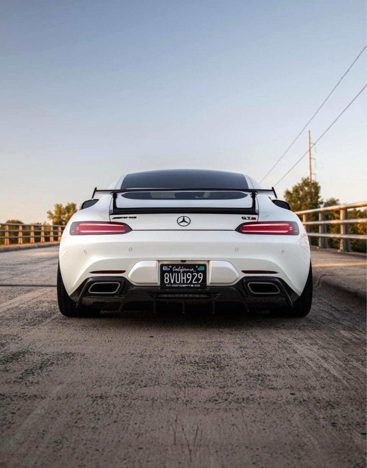 Mercedes AMG GT Carbon Fiber GTR Wing With Base Panel - eurobahndynamics