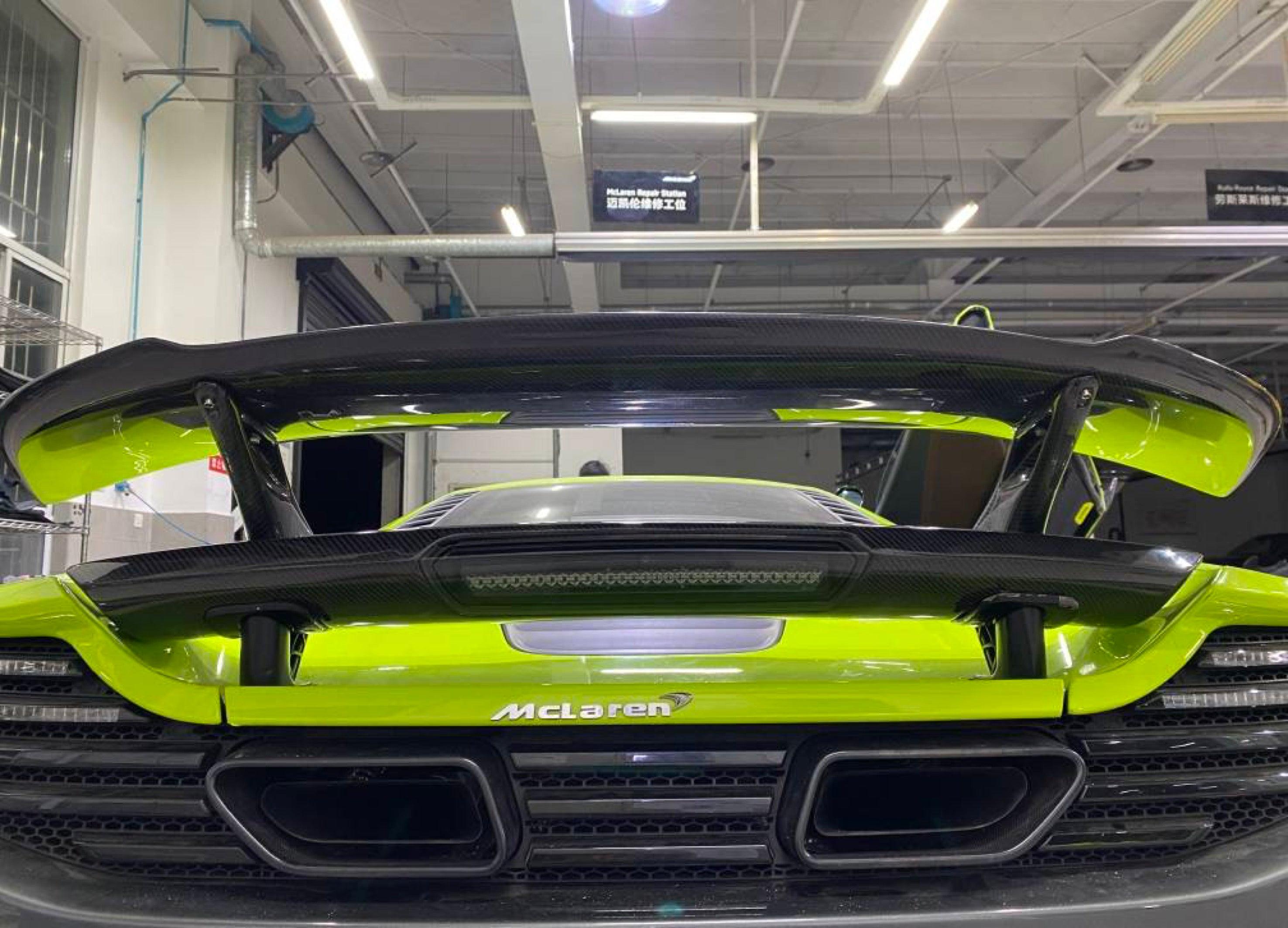 McLaren MP4-12c/650s Carbon Fiber Artisan Wing With Base Panel - eurobahndynamics