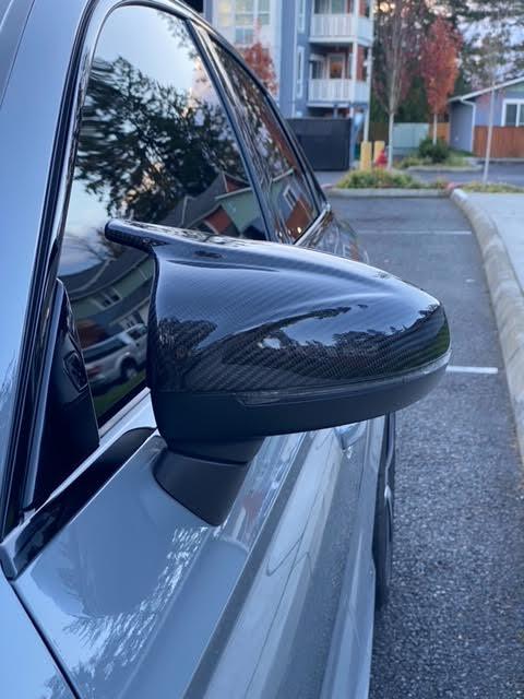 Audi Carbon Fiber M Style Mirror Caps A3/S3/RS3 - eurobahndynamics