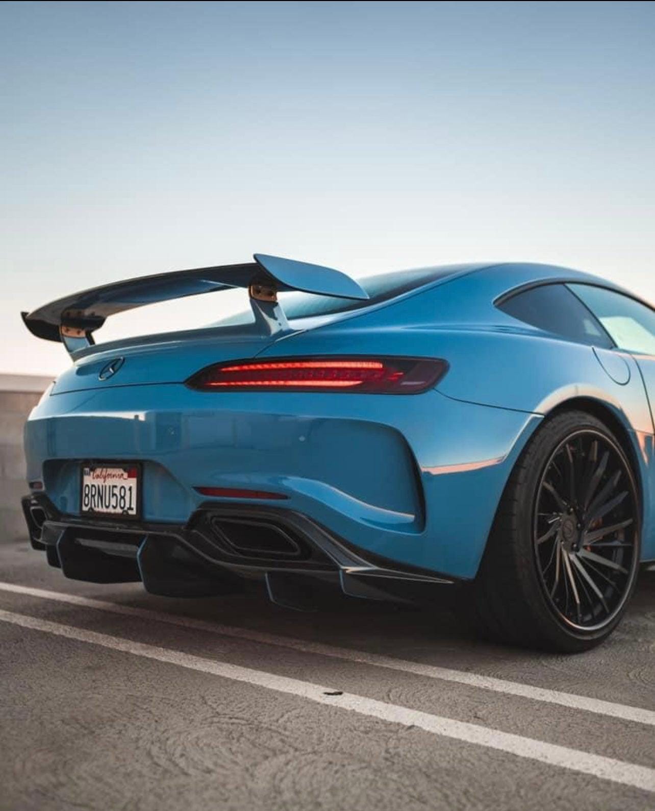Mercedes AMG GT Carbon Fiber GTR Wing With Base Panel - eurobahndynamics