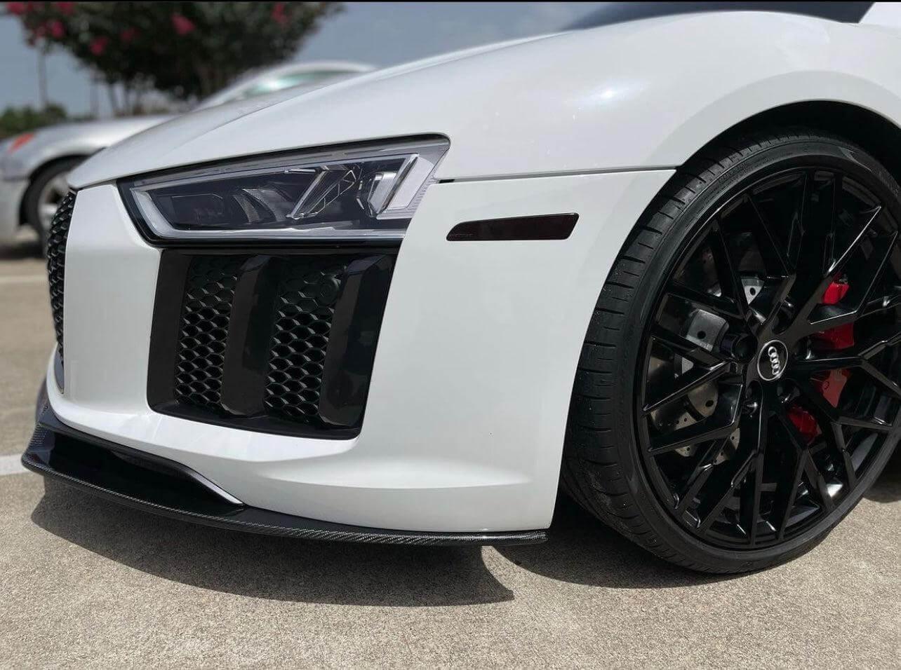 Audi R8 3Pc Artisan Carbon Fiber Front Lip - eurobahndynamics
