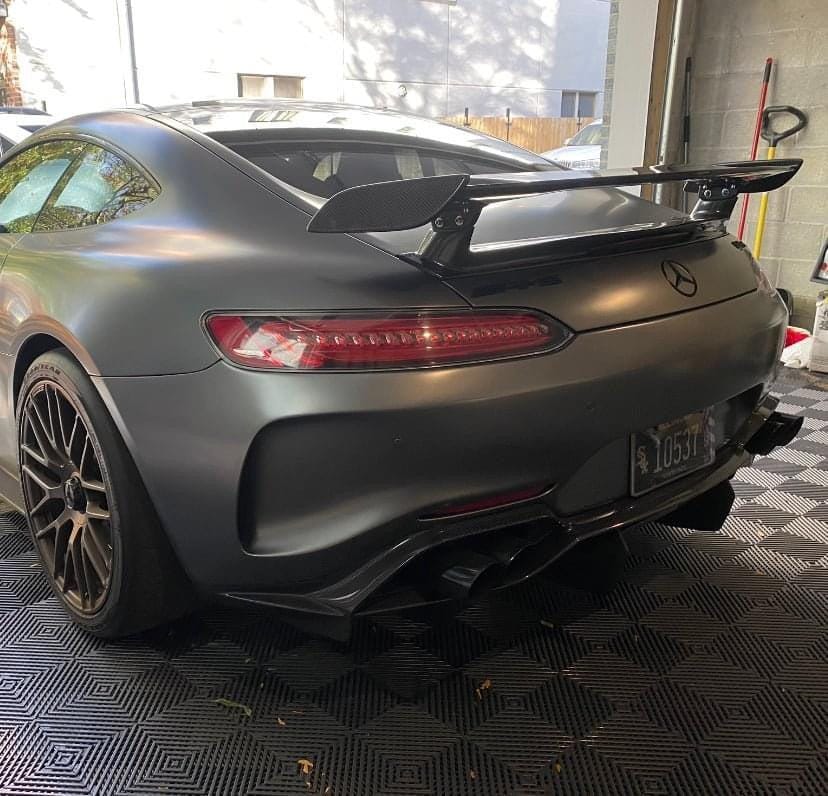 Mercedes AMG GT Carbon Fiber GTR Wing With Base Panel - eurobahndynamics
