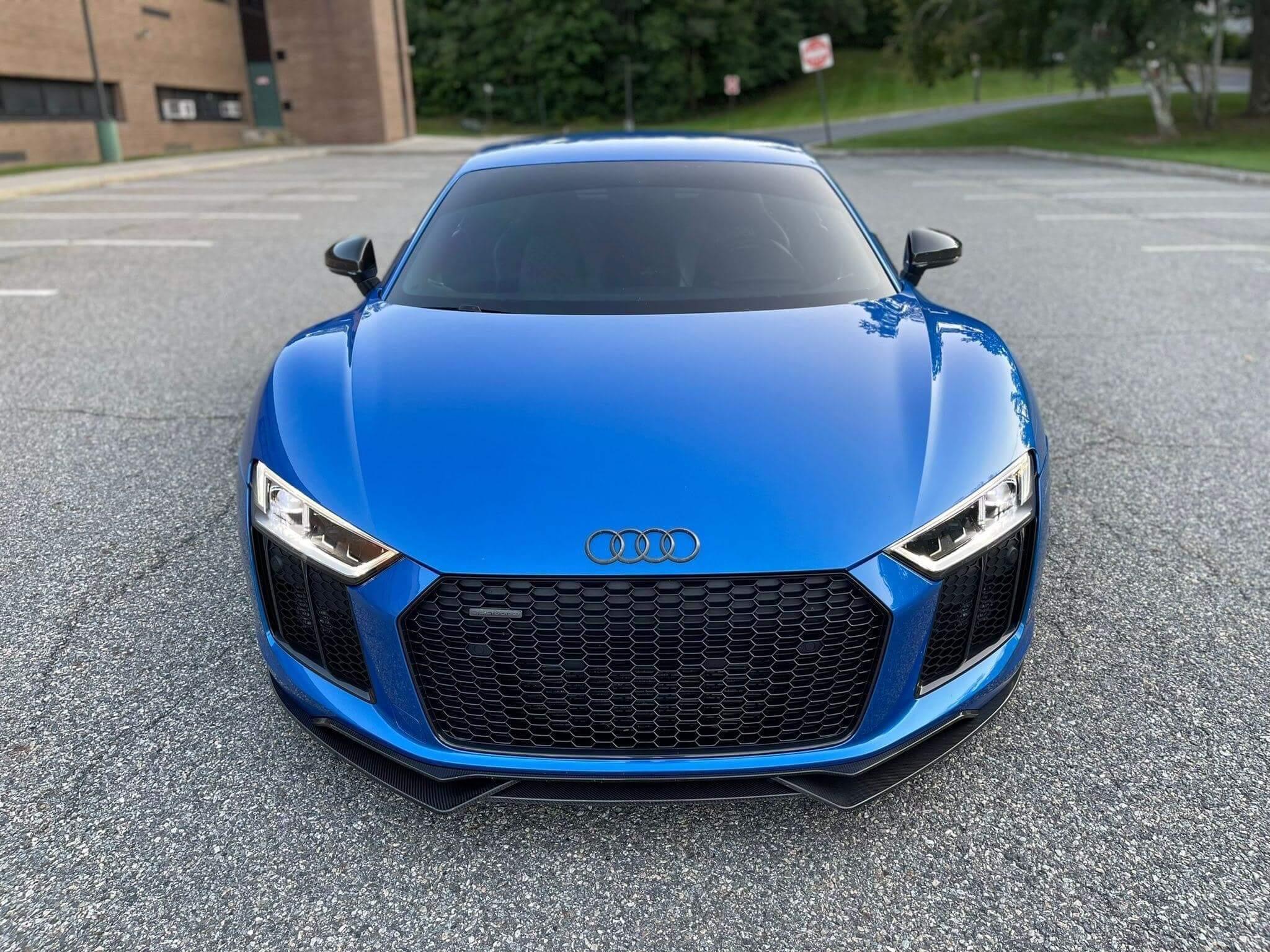 Audi R8 3Pc Artisan Carbon Fiber Front Lip - eurobahndynamics
