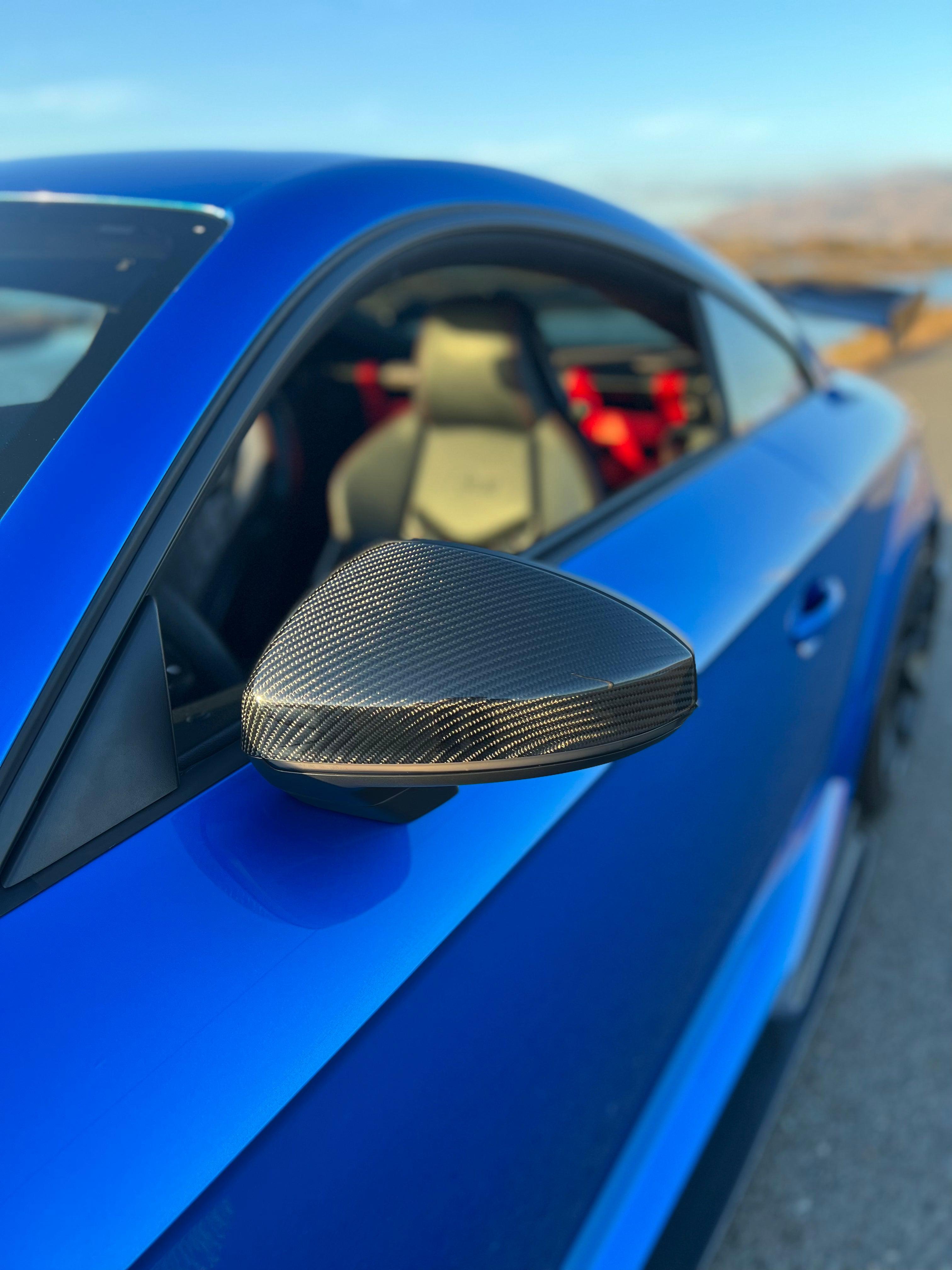 Audi TTRS Carbon Fiber Mirror Caps - eurobahndynamics