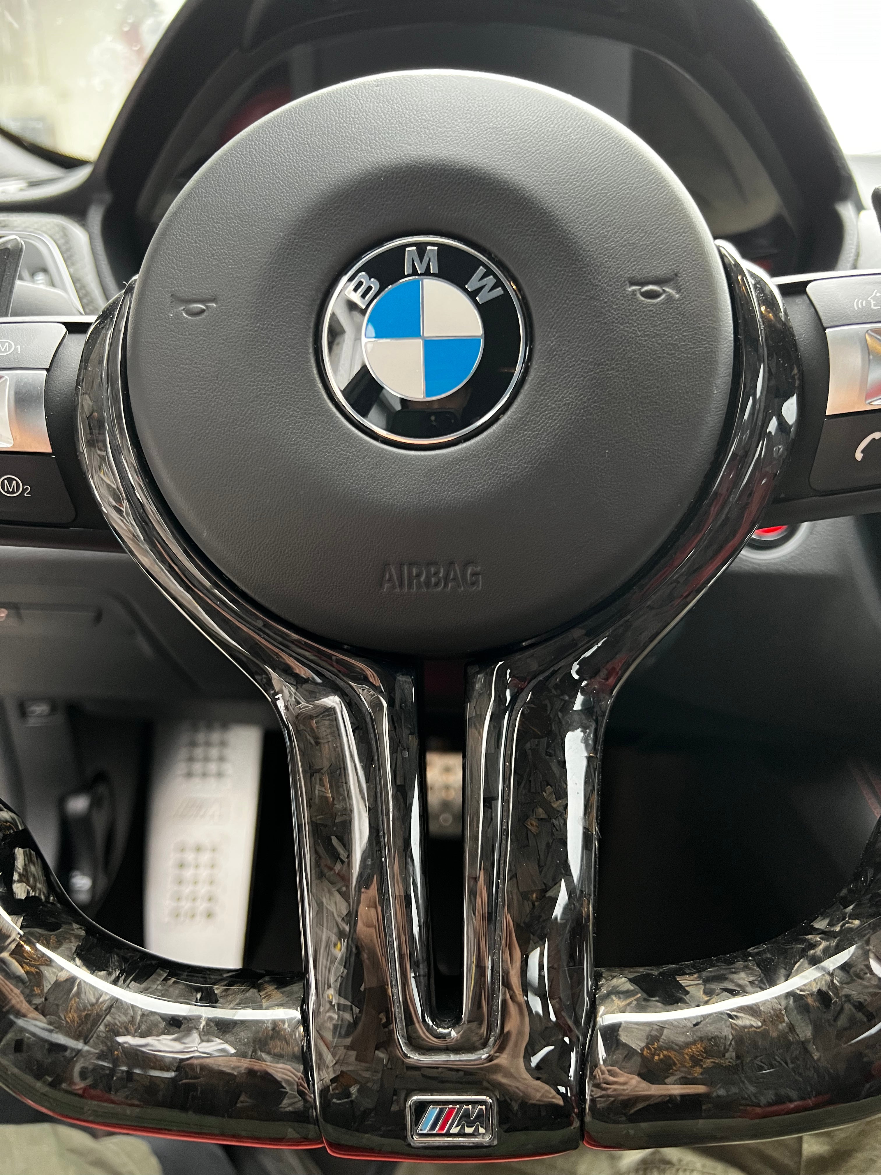 Carbon Fiber Steering Wheel Trim - eurobahndynamics