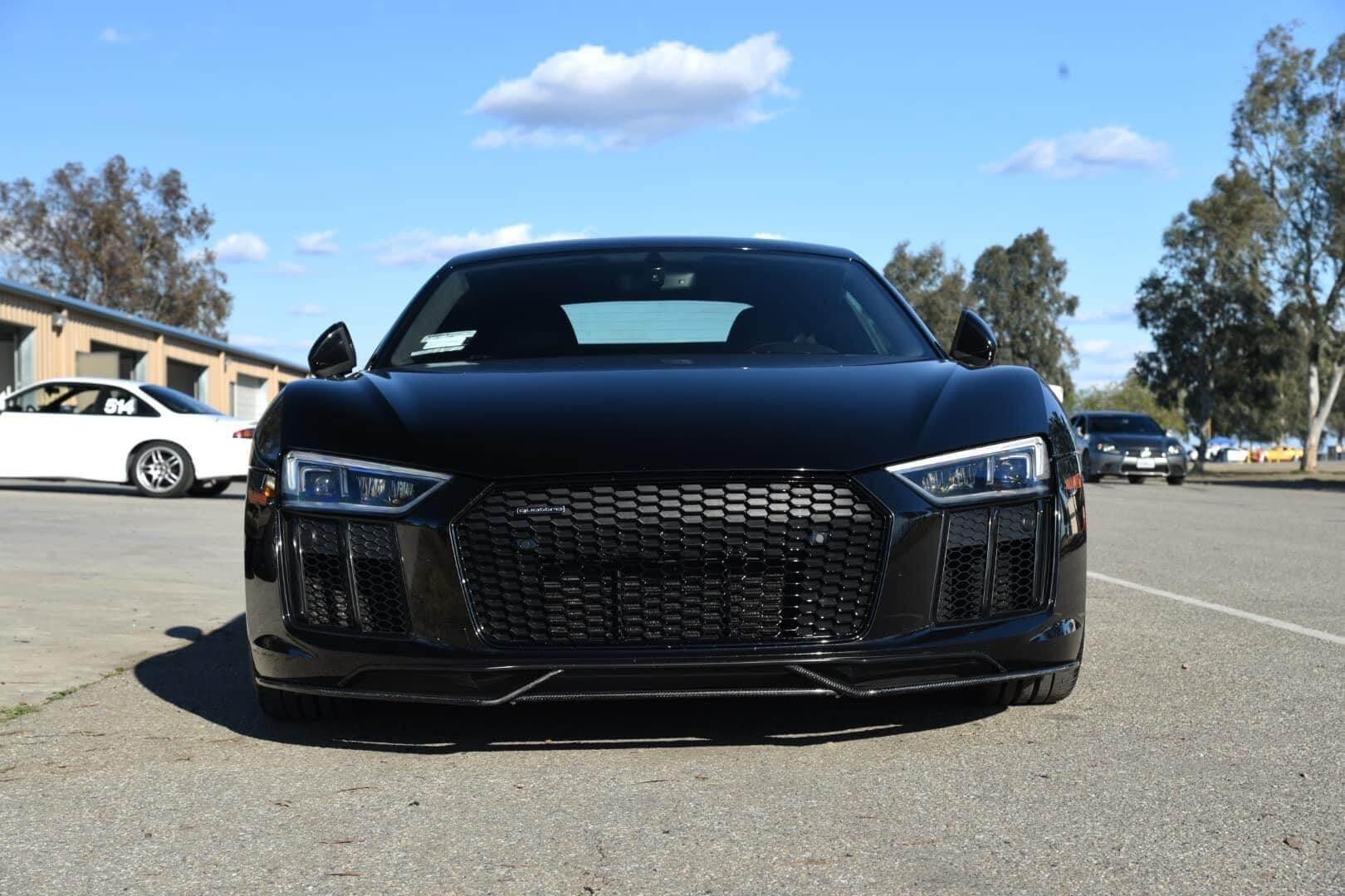 Audi R8 3Pc Artisan Carbon Fiber Front Lip - eurobahndynamics