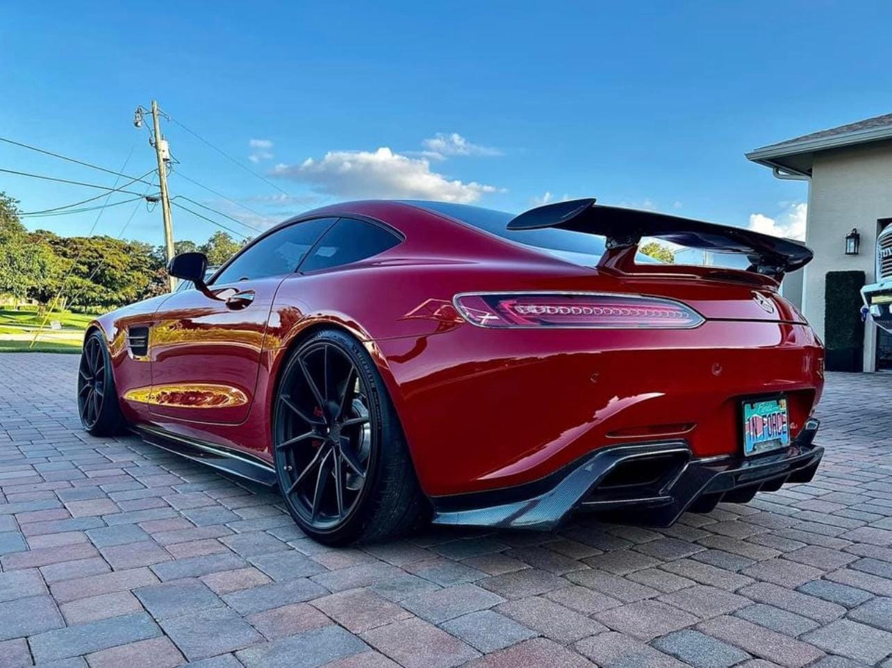 Mercedes AMG GT/GTS Carbon Fiber Side Skirt Extensions - eurobahndynamics