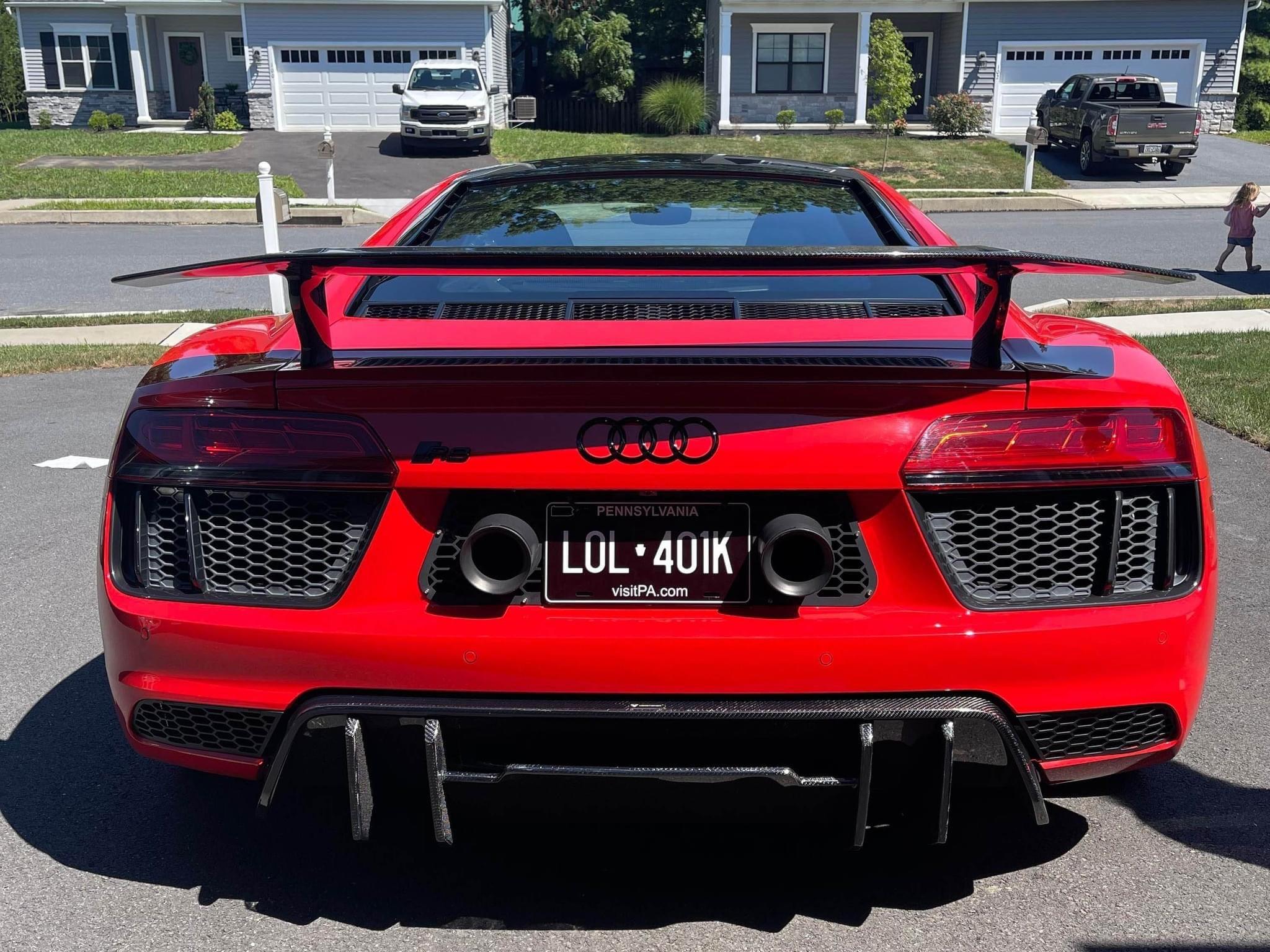 Audi R8 Aggressive Artisan Carbon Fiber Rear Diffuser - eurobahndynamics