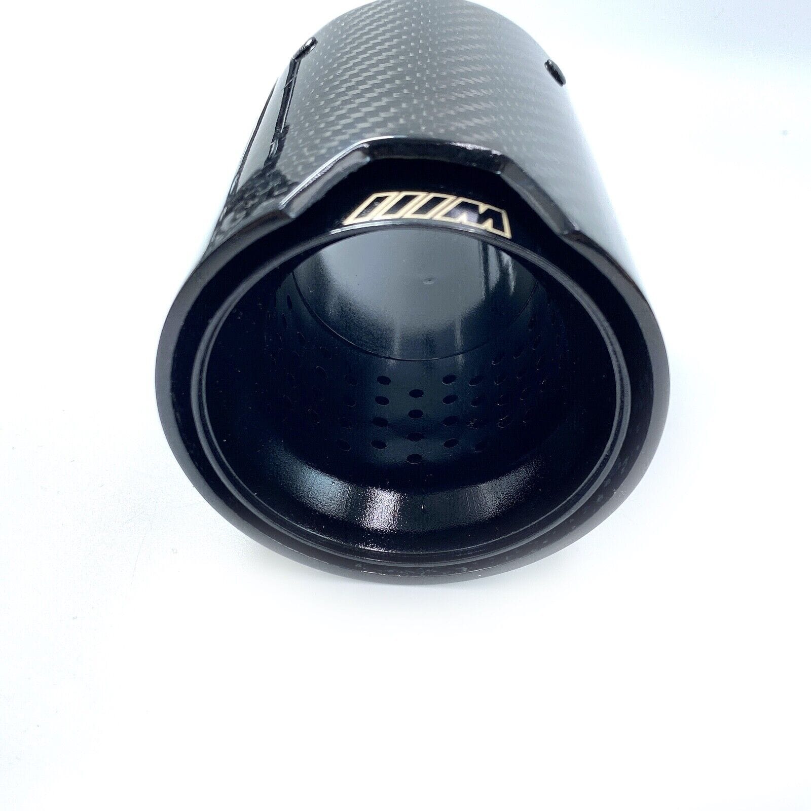 BMW M Performance 2.5in Inlet to 3.5in Outlet Carbon Fiber Dual Exhaust tips