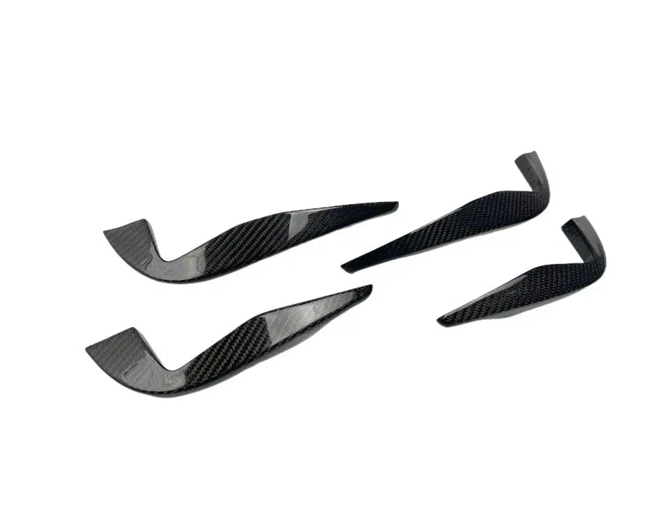 Audi TTRS Carbon Fiber 4 PC Front Canards