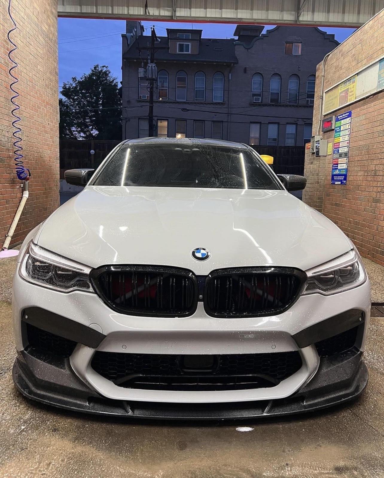 BMW F90 Artisan Carbon Fiber Front Splitter Lip - eurobahndynamics
