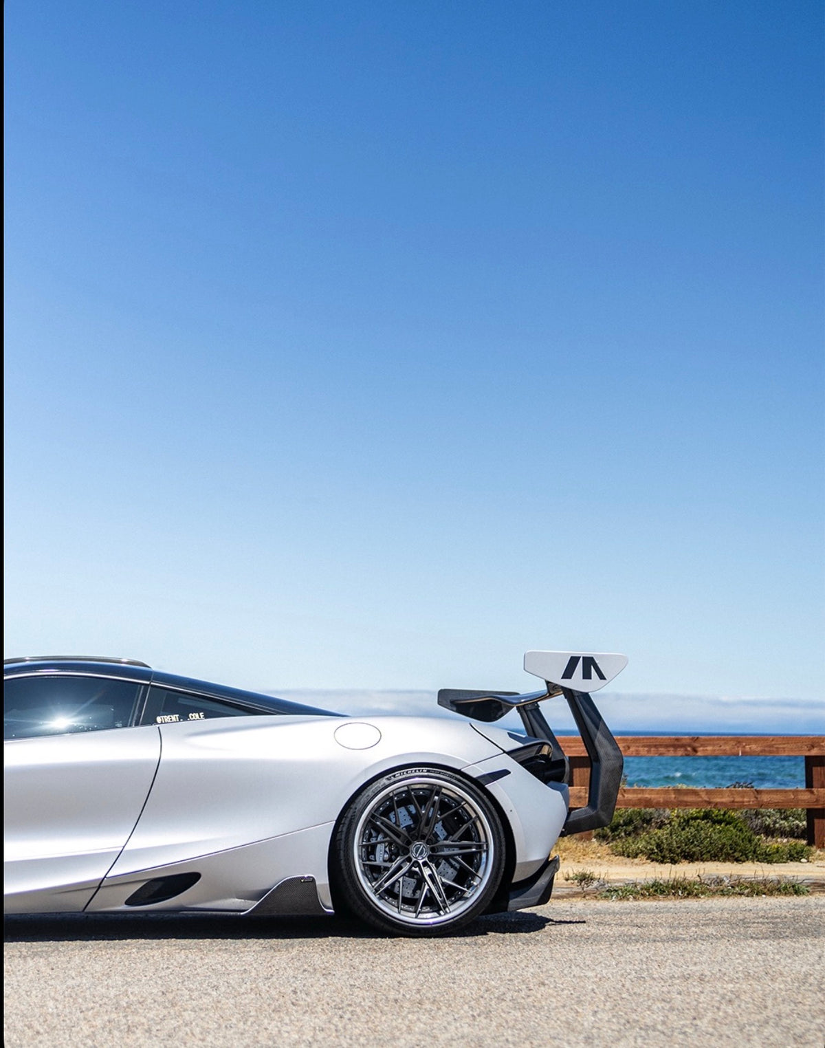 McLaren 720s/765LT Carbon Fiber Chassis Mount Wing