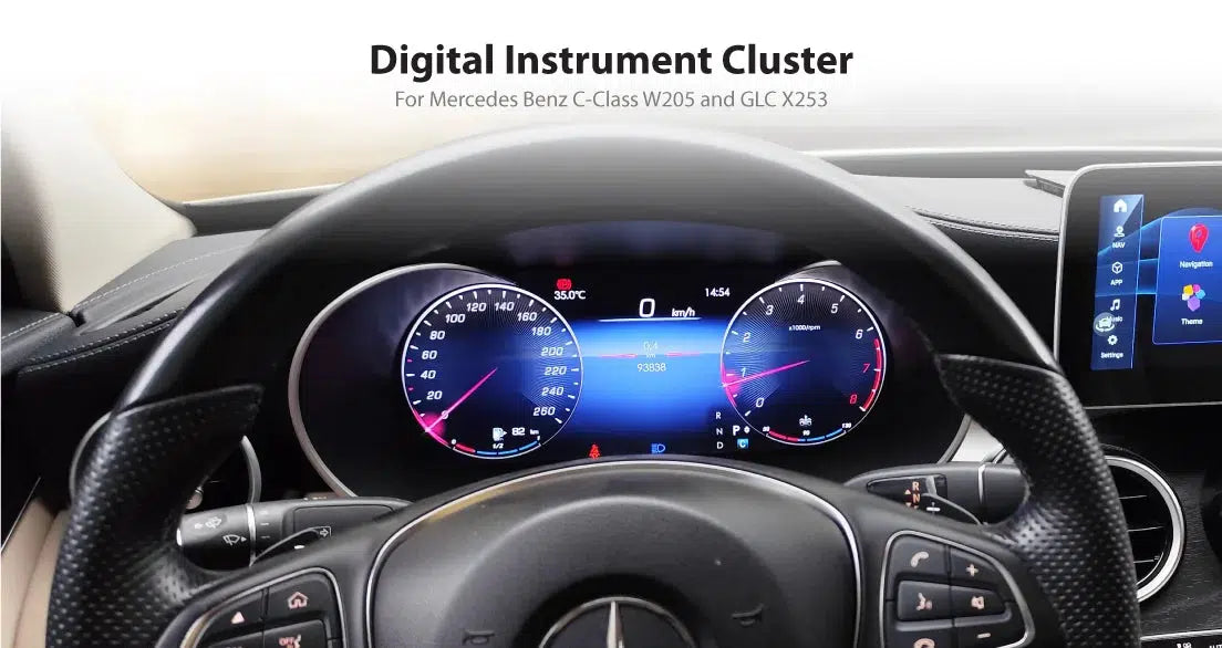 Mercedes Benz W205 C-Class & X253 GLC-Class Digital Cluster Plug& Play