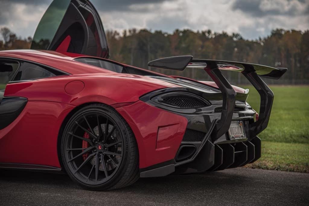 McLaren 570s GT Carbon Fiber Chassis Mount Wing