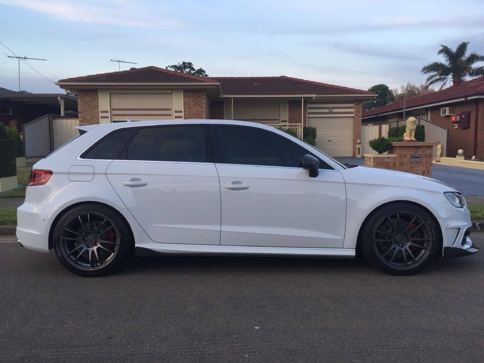 Audi A3/S3/RS3 8V Carbon Fiber Finn Side Skirt Extension