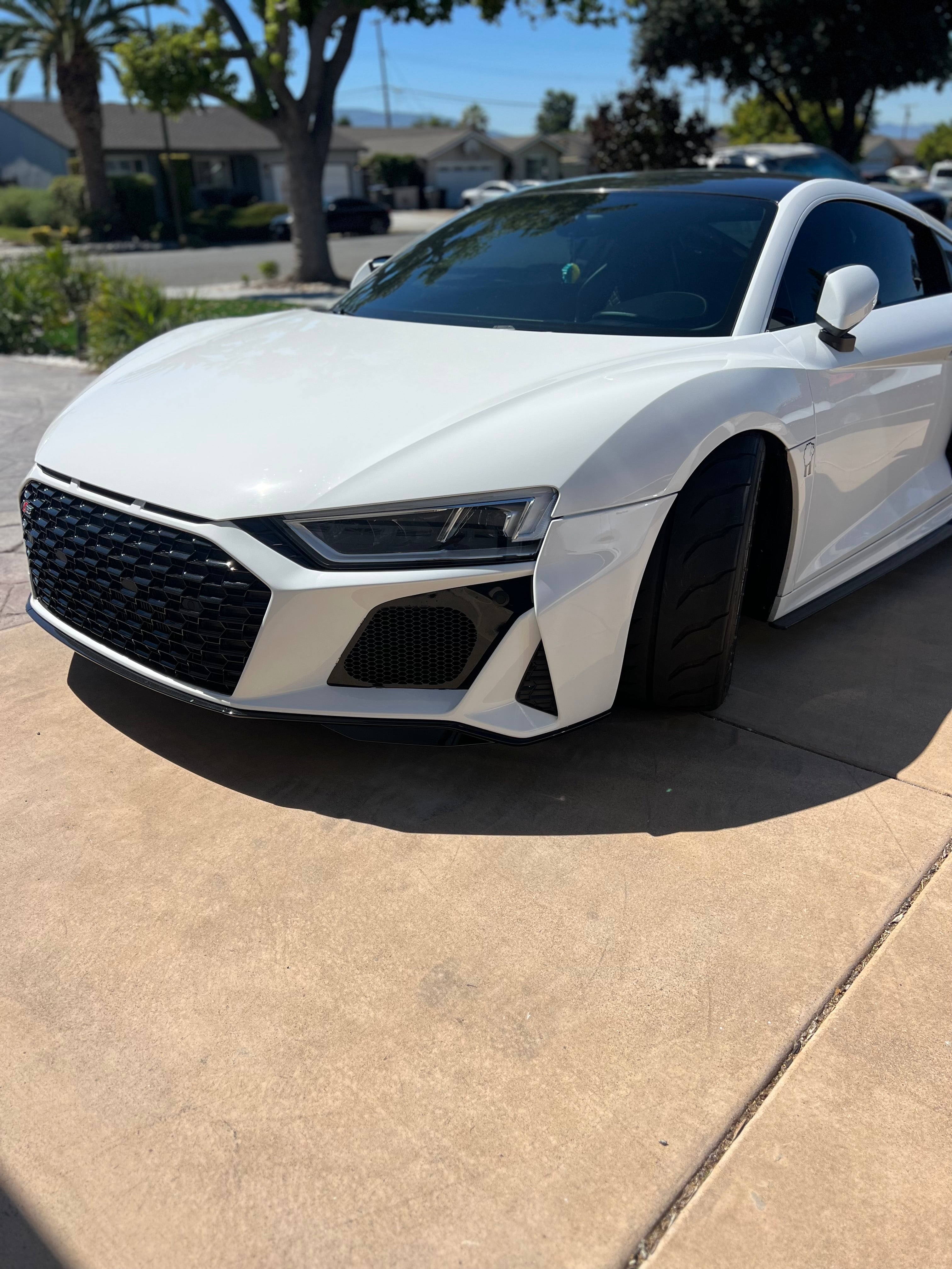 Audi R8 Pre Face Lift To Face Lift Conversion Front Bumper With Grilles & Trims 2017-2023