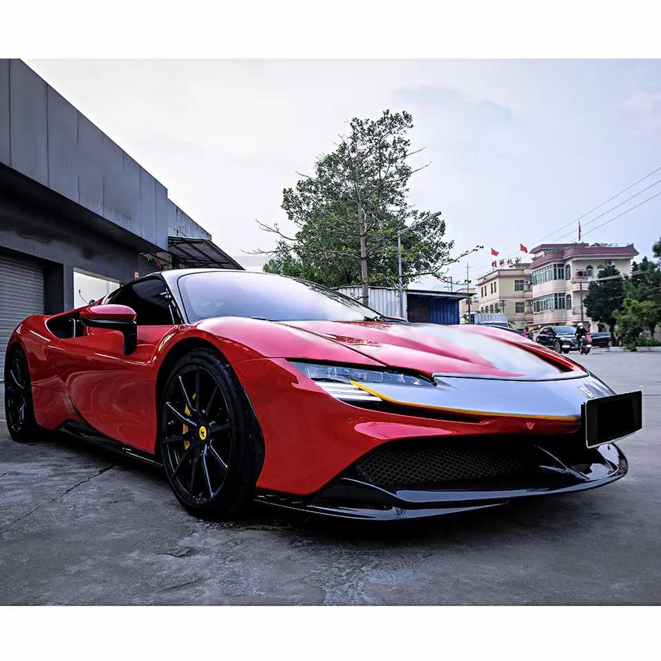 Ferrari Sf90 Carbon Fiber OEM Style Front Lip