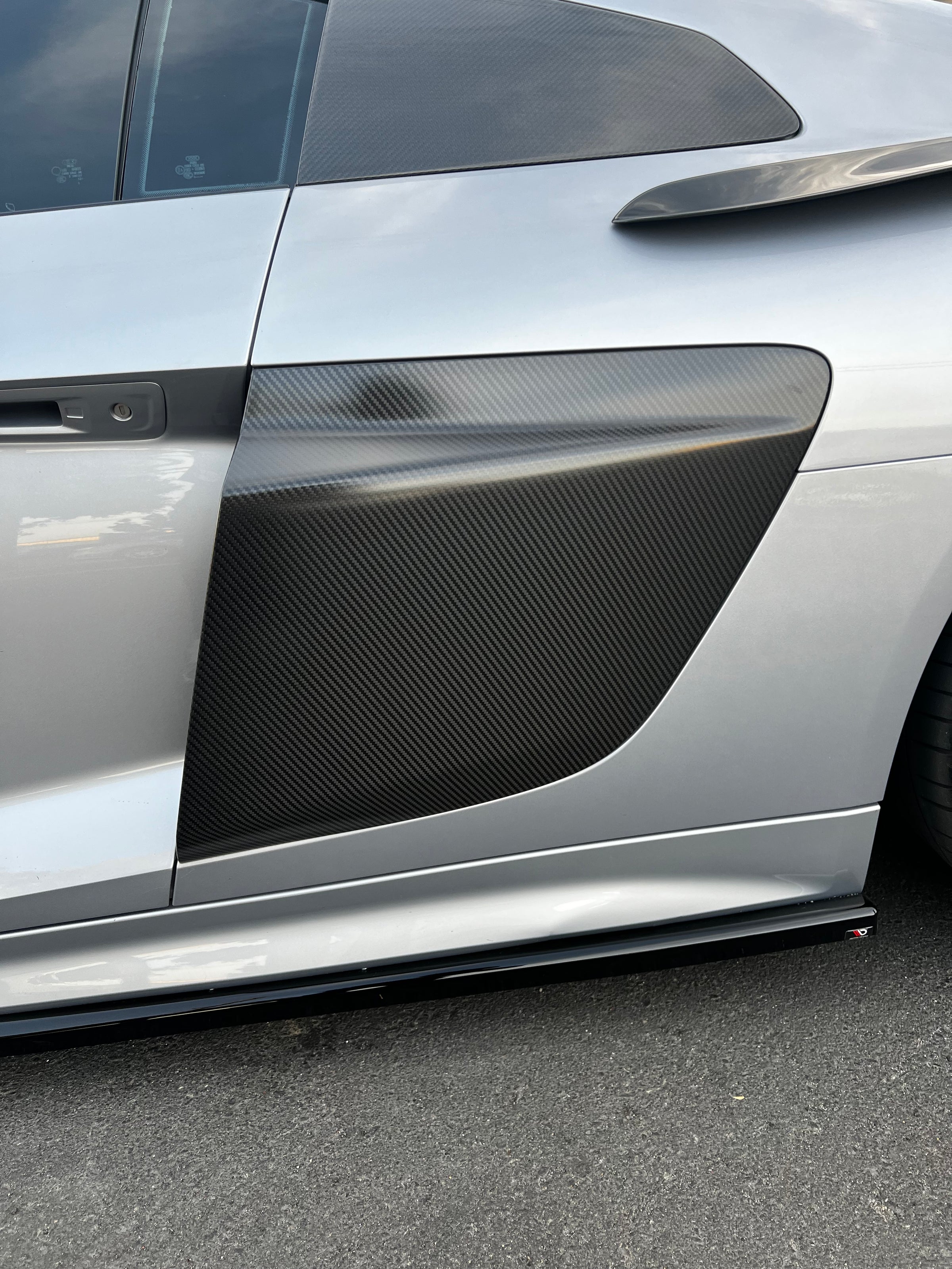 Audi R8 Gen 2 Carbon Fiber Side Blades Vent Eurobahndynamics