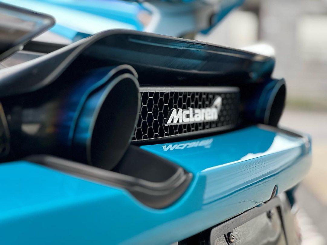 McLaren 720S Titanium Cat back Exhaust Straight Pipe